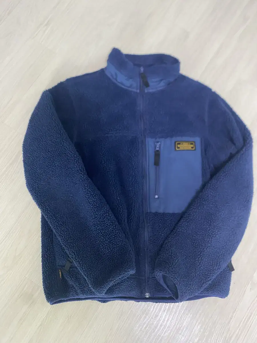 NAVER Hoodie Basild Logo Fleece Navy