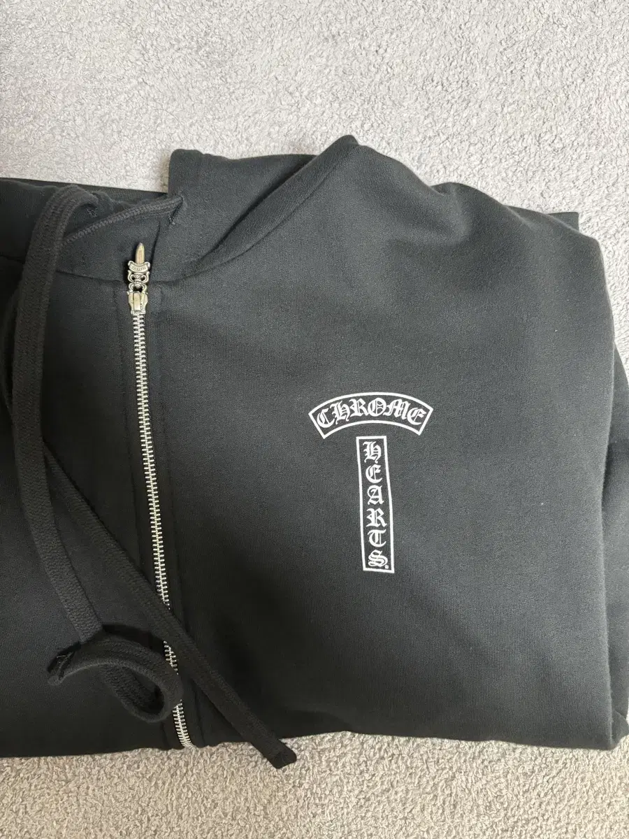 [L] 크롬하츠 USA T 바 후드집업 블랙