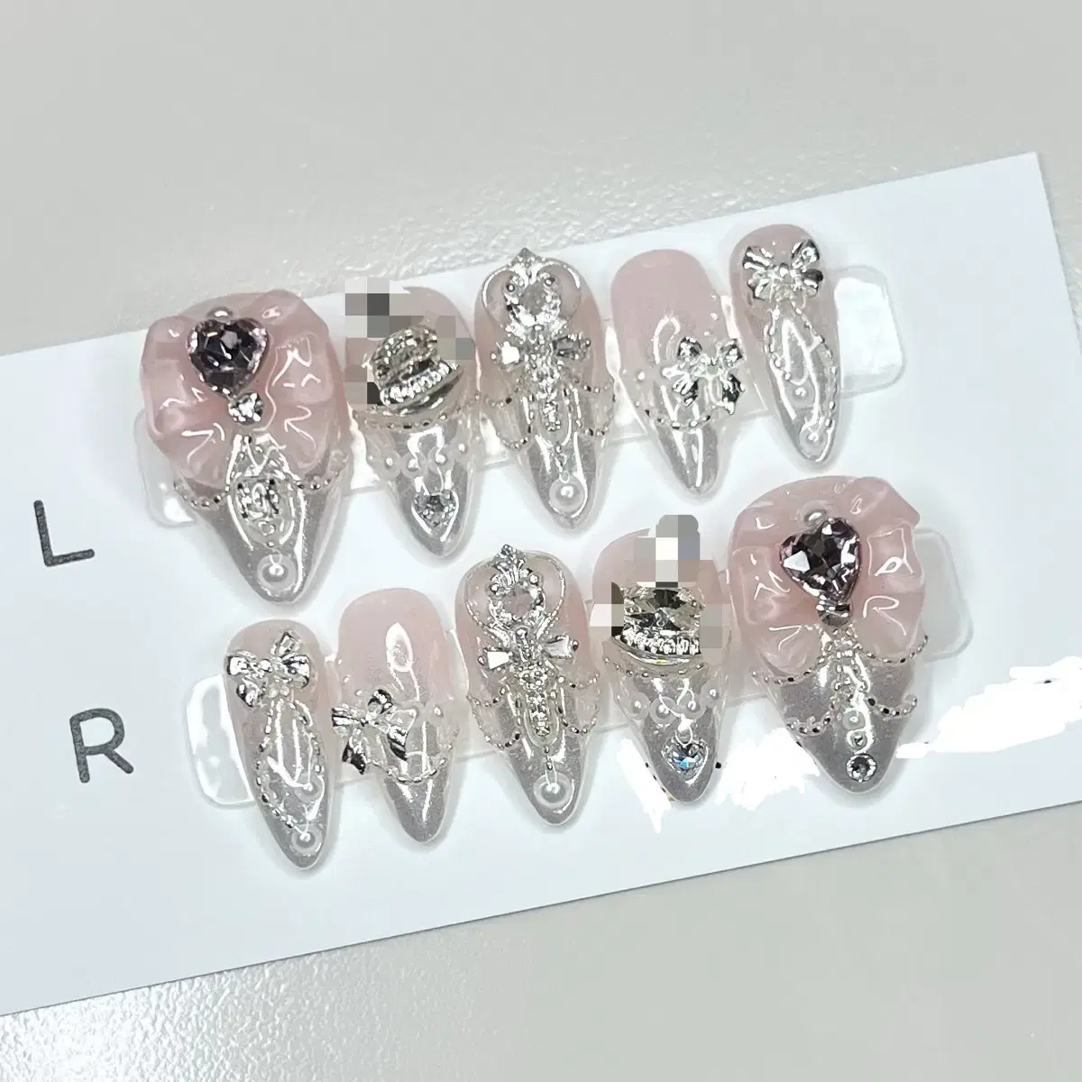 Collection of designs for handmade nail tips 1