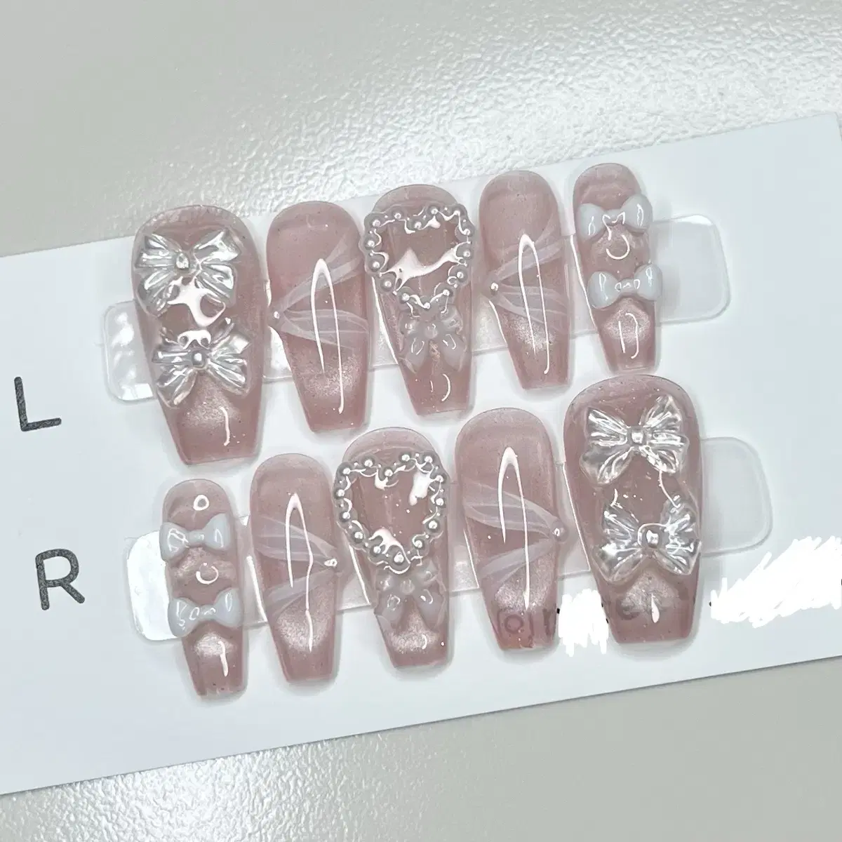 Collection of designs for handmade nail tips 2