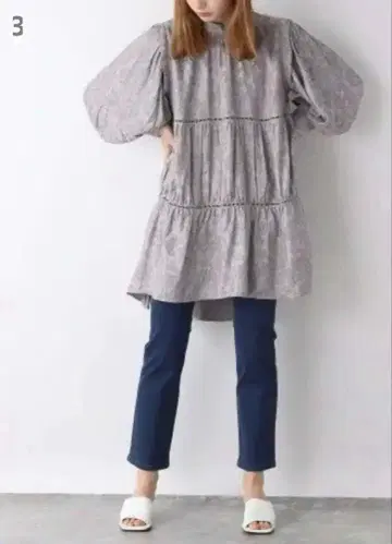 티어드 JQ 튜닉 JEANASIS 지나시스 원피스 드레스