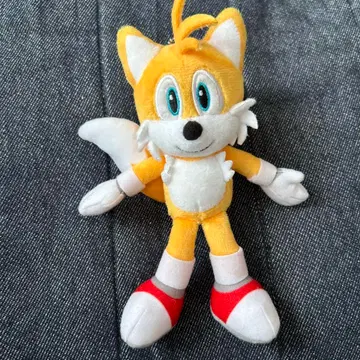 소닉 더 헤지혹 테일즈 봉제 인형 마스코트 키링