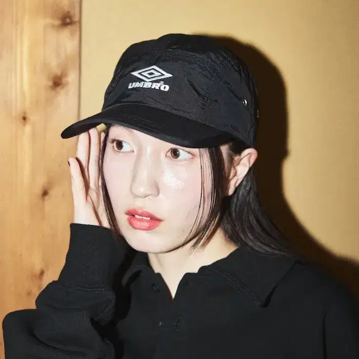 韓国*UMBRO■Crispy Taslan ball cap umbro-by-slam-jam-Anthracite-