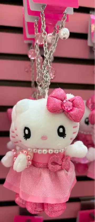 USJ 한정판 키티 봉제 인형 키체인 헬로키티