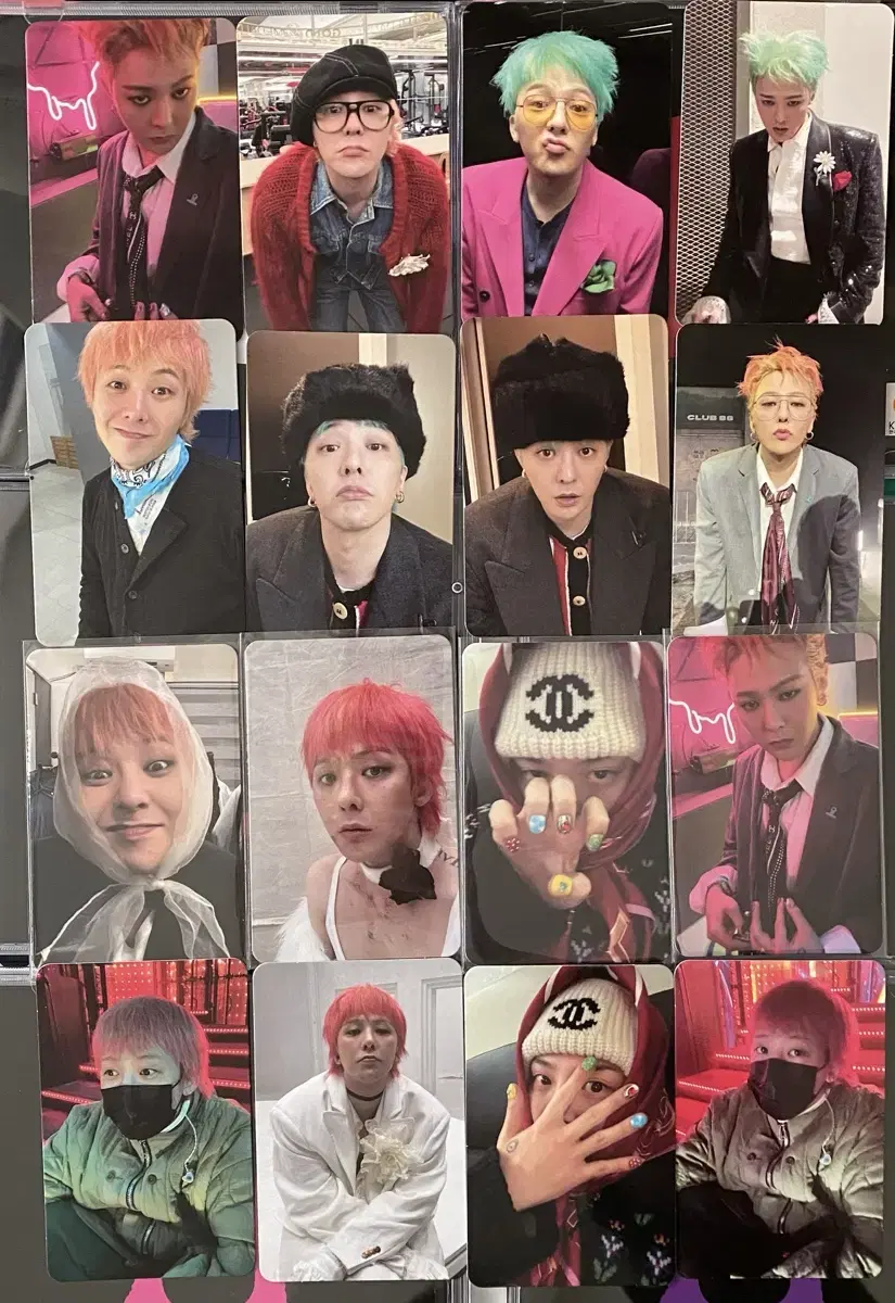 지디 지드래곤 위버맨시 앨범8종 포토카드16장
