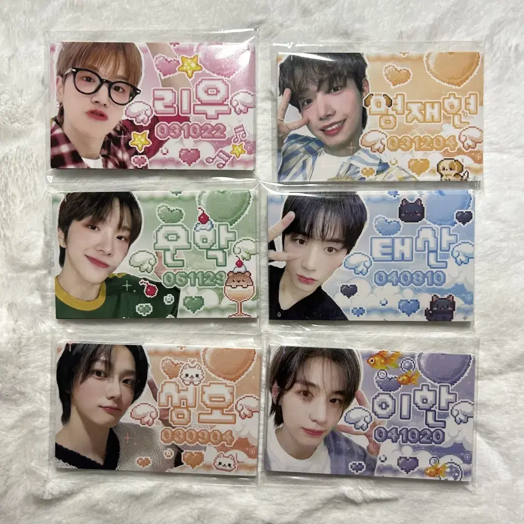 보넥도 랜박 도무송 스티커 프리쿠라 비공굿 굿즈