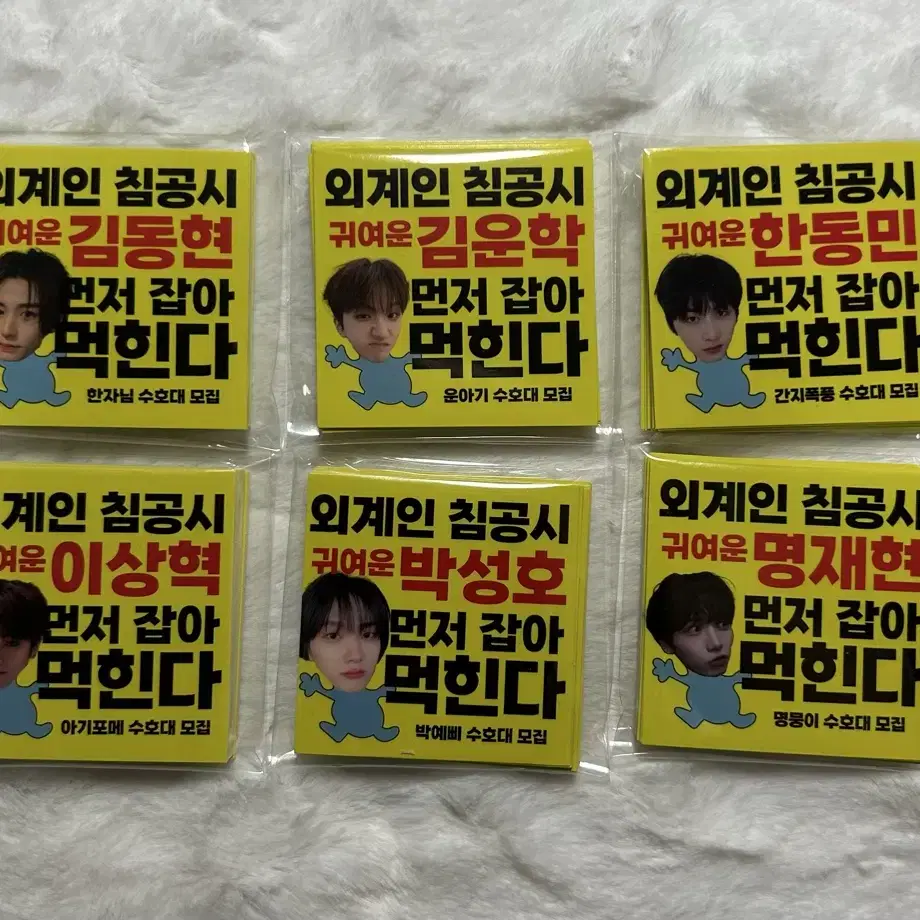 보넥도 랜박 도무송 스티커 프리쿠라 비공굿 굿즈