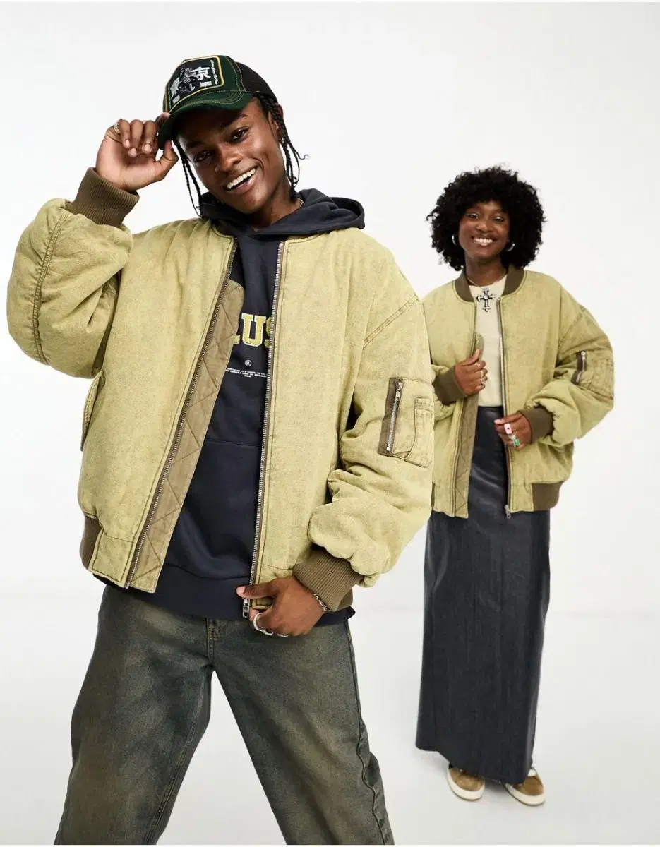 + ASOS Collusion 뉴트럴 스톤 유니섹스 자켓 점퍼 새제품 +