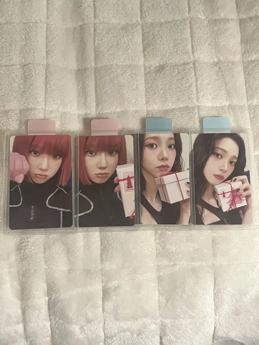 에스파 핑크 크리스마스 트레카 포카팩 일괄판매합니다