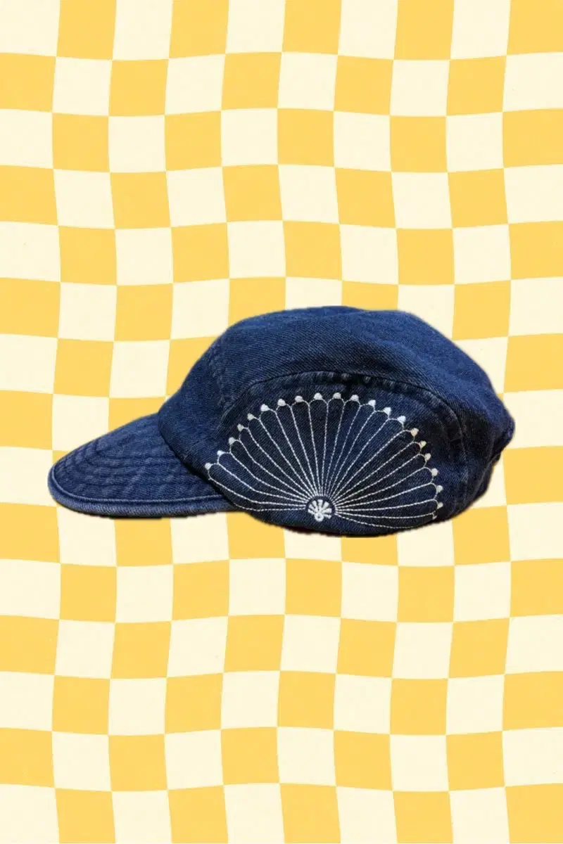 빈티지 중청 데님 캡 모자