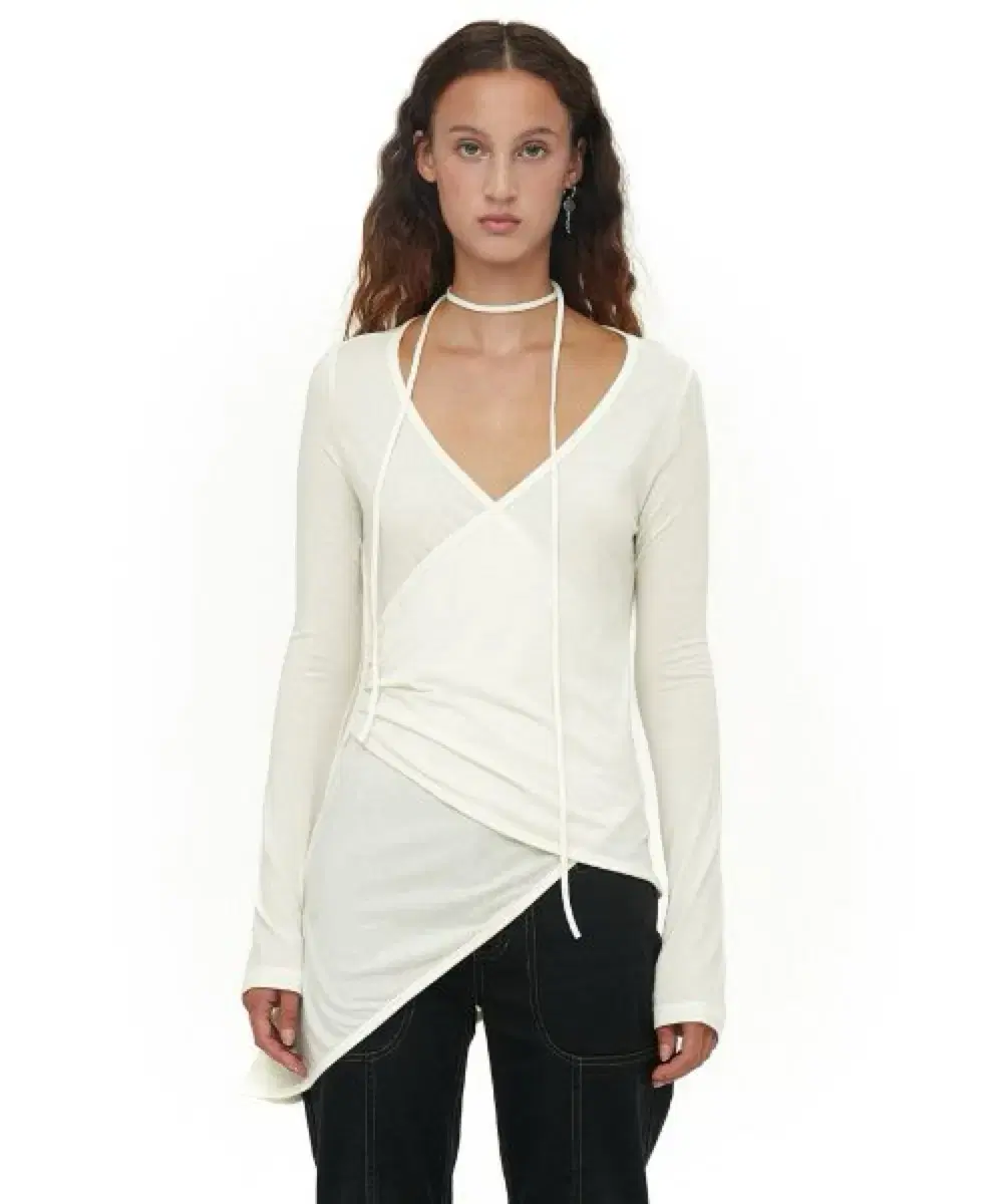 Cerric 세릭 wrap open top ivory