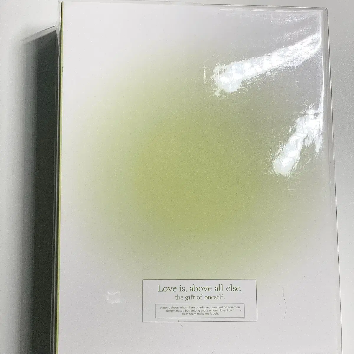 워너디스 블러쉬 A5 6공 포카 바인더 커버 옐로우 그린 양도