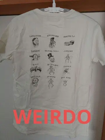WEIRDO 티셔츠 S GLADHAND
