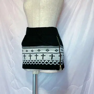 d.i.a 니트 미니 스커트 블랙