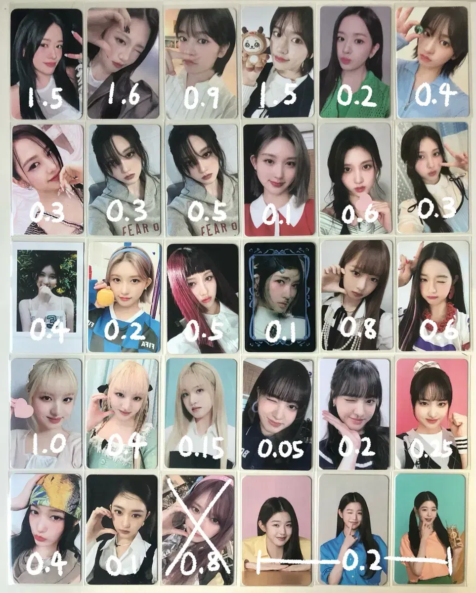 아이브 포카 안유진 가을 레이 장원영 리즈 이서