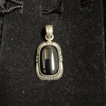 최종 가격 인하 오닉스 실버 펜던트 목걸이