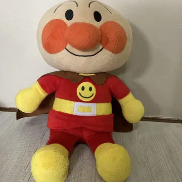 호빵맨 봉제 인형 망토 포함