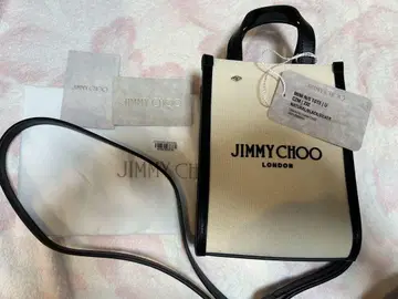 지미추 JIMMY CHOO 숄더 백 캔버스 미사용 새상품