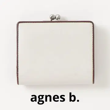 agnes b. 에네스베이 접이식 지갑 화이트 지갑