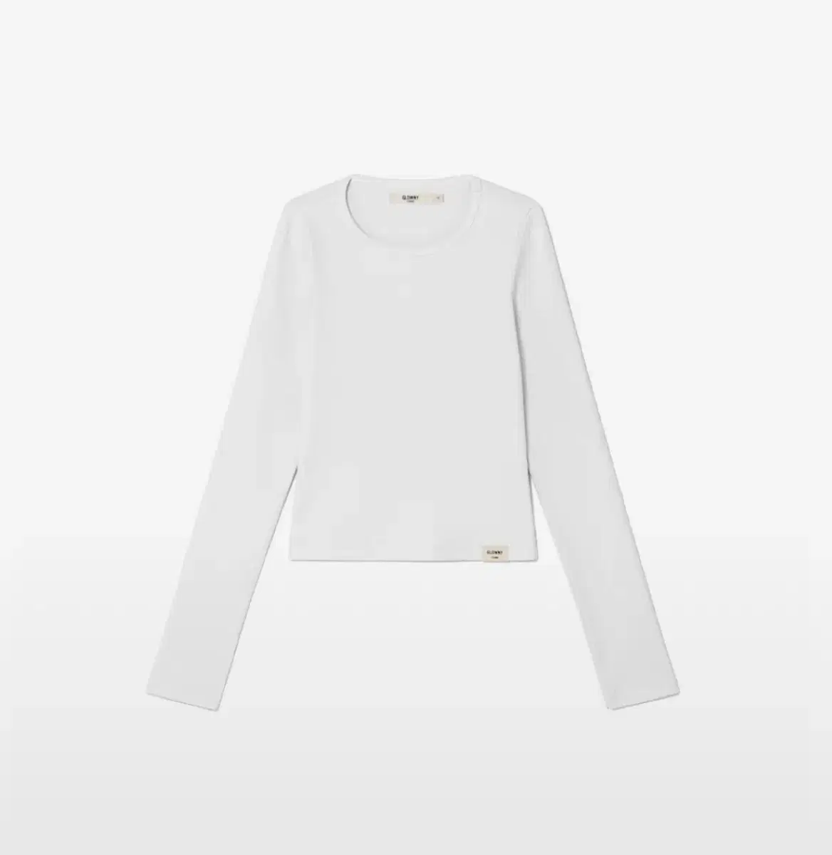 G CLASSIC RIB CREW NECK LONG SLEEVE (WHI