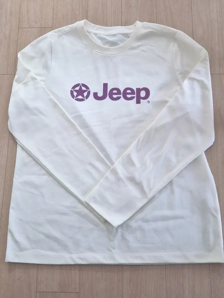 지프 정품 빈티지 Y2K 급처 Jeep 긴팔 티셔츠 아이보리