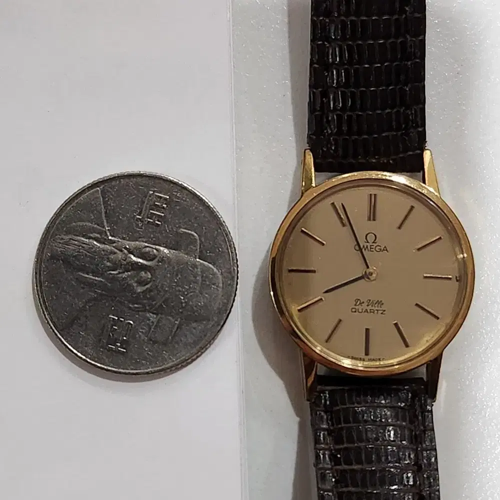 50 ) 오메가 쿼츠 여성 코인워치