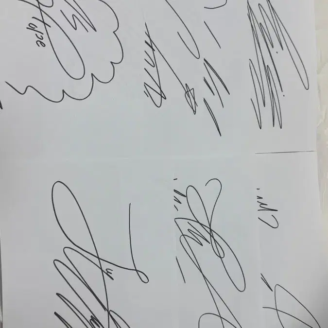[BTS 방탄소년 친필싸인] RM JIN SUGA JH JM V JK