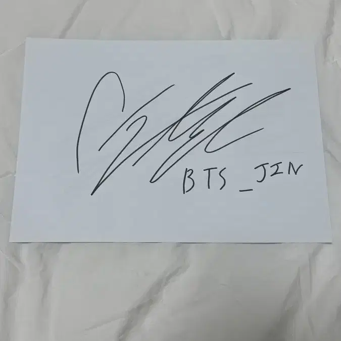 [BTS 방탄소년 친필싸인] RM JIN SUGA JH JM V JK