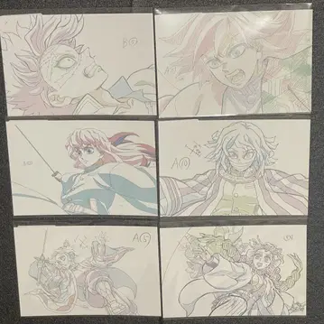 귀멸의 칼날 기둥전 엽서 기둥 미츠리, 무이치로 기유 코바나이 시노부