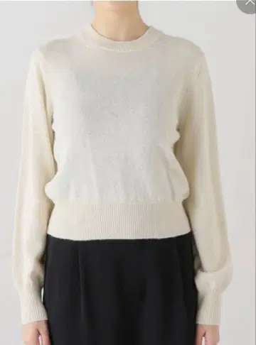 Plage2023 알파카 오픈 백 니트