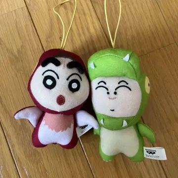 짱구는 못말려(크레용 신짱) 신짱 마사오군 봉제 인형 스트랩 공룡