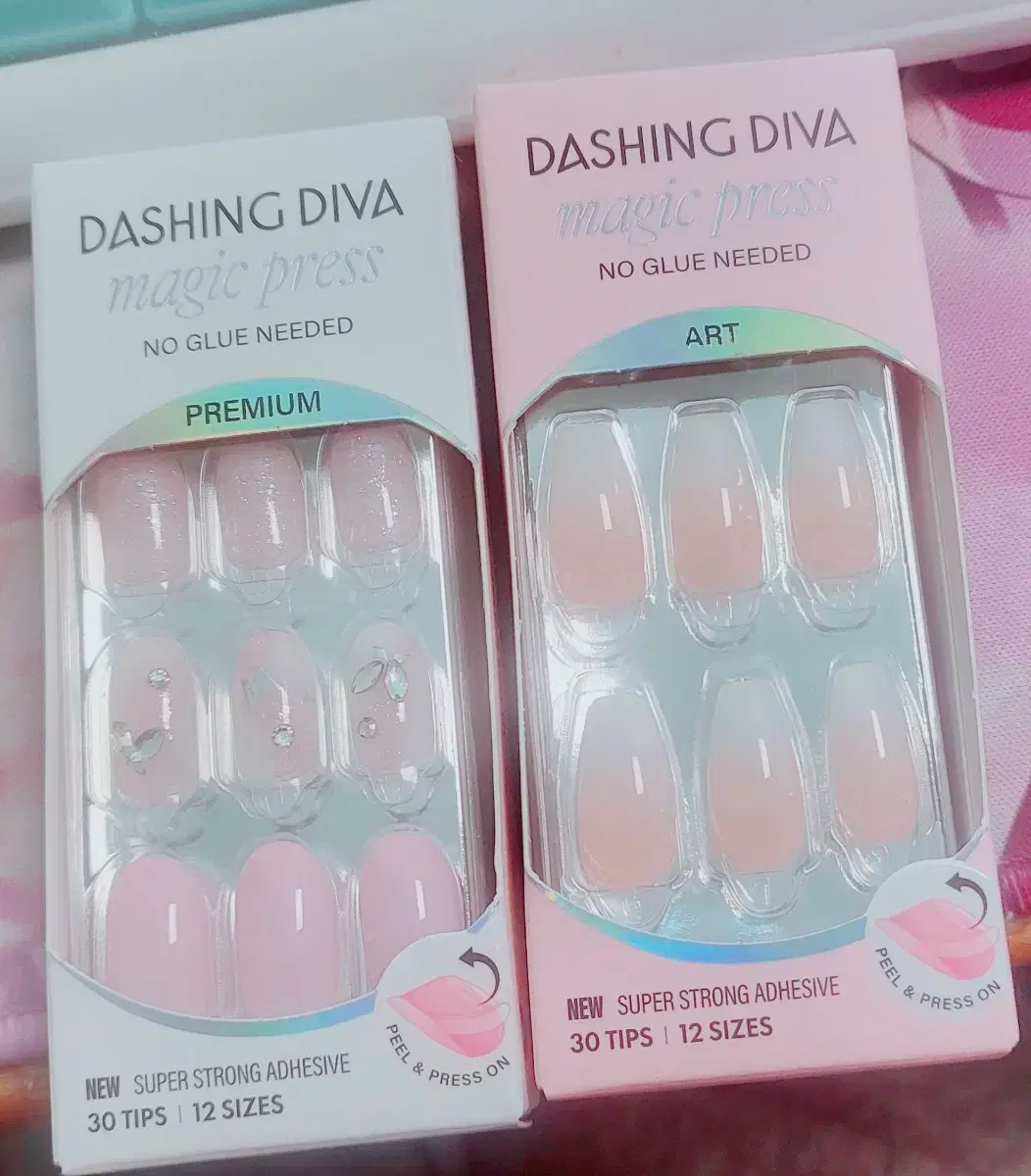 데싱디바 네일팁 매직프레스 세트 일괄 네일아트