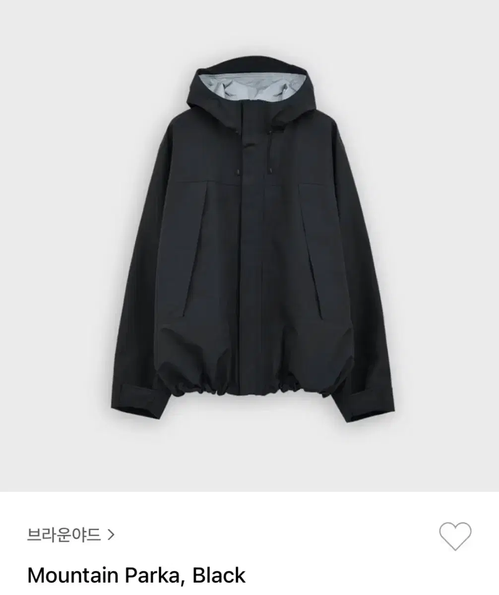 [3] 브라운야드 마운틴파카 블랙 새상품 판매
