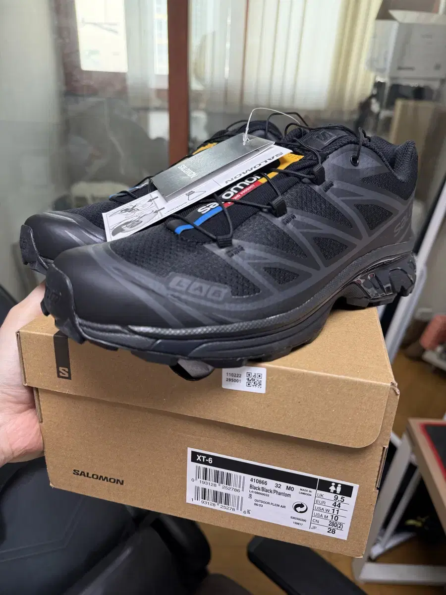살로몬 XT-6 - 블랙 L41086600 280 새상품