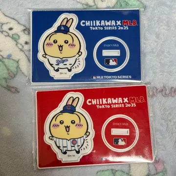 치이카와 (먼작귀) MLB 아크릴 스탠드 토끼 2장 세트