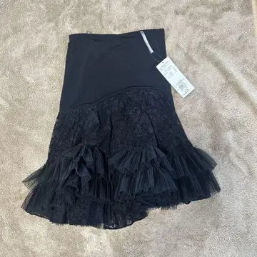 Chacott 블랙 레이스 스커트 M
