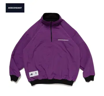 DESCENDANT 퍼플 하프 지퍼 자켓 사이즈 3