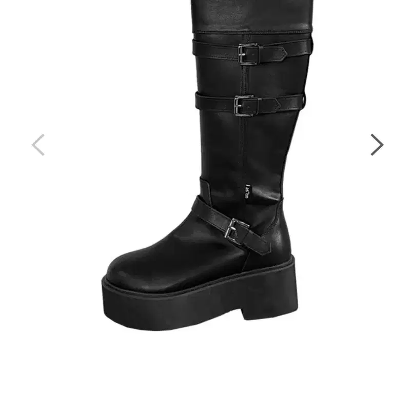 靴 as\"on MAYA LONG BUCKLE BOOTS BLACK as”on] MAYA LONG BUCKLE BOOTS / BLACK 正規品 韓国ブランド