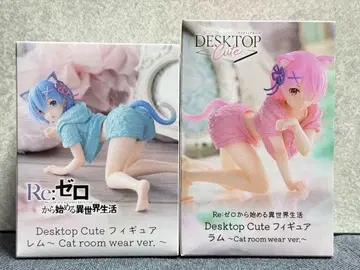 Desktop Cute 피규어 렘/라무 Cat room wear