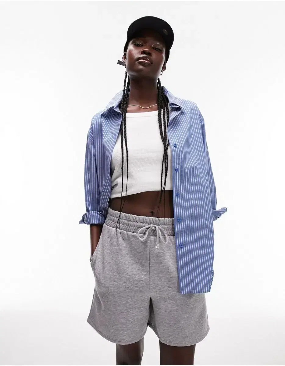 + ASOS 그레이 톨 조거 쇼츠 팬츠 새제품 +