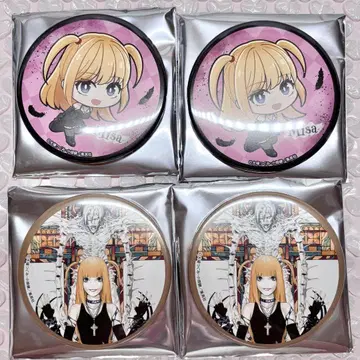 DEATHNOTE 데스노트 세가 럭키 쿠지 미사키 캔뱃지 4개 세트