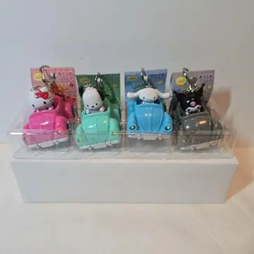 산리오 자동차 모양 라이트 키링 키티 포차코 시나몬 쿠로미