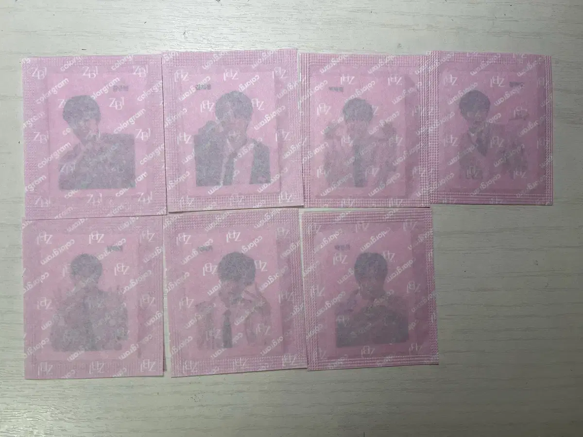 제베원 제로베이스원 컬러그램 띠부실 셀카버전