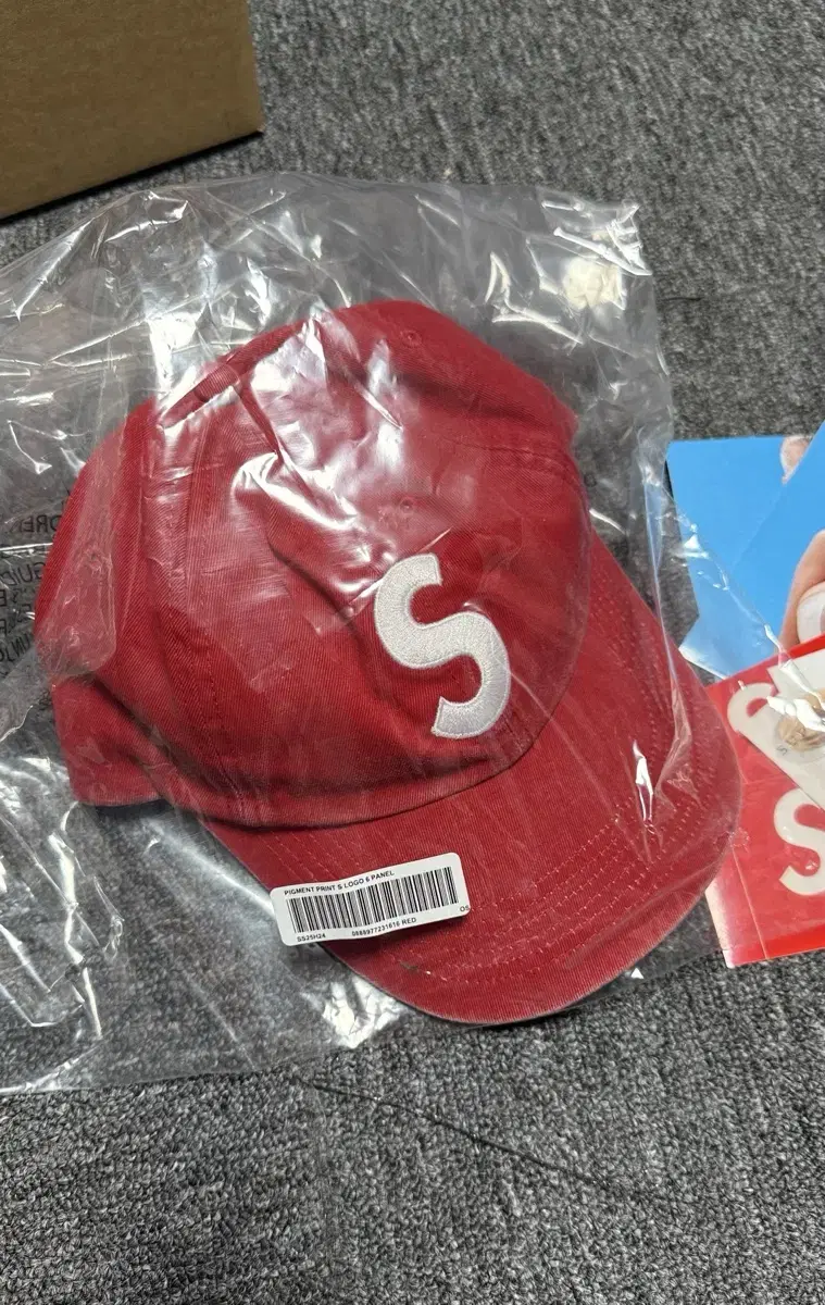 Supreme Pigment Coated S Logo 6-Panel Red - 25SS