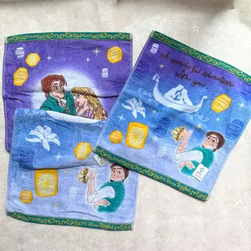 새상품 라푼젤 페이스 타월 핸드 타월 세트