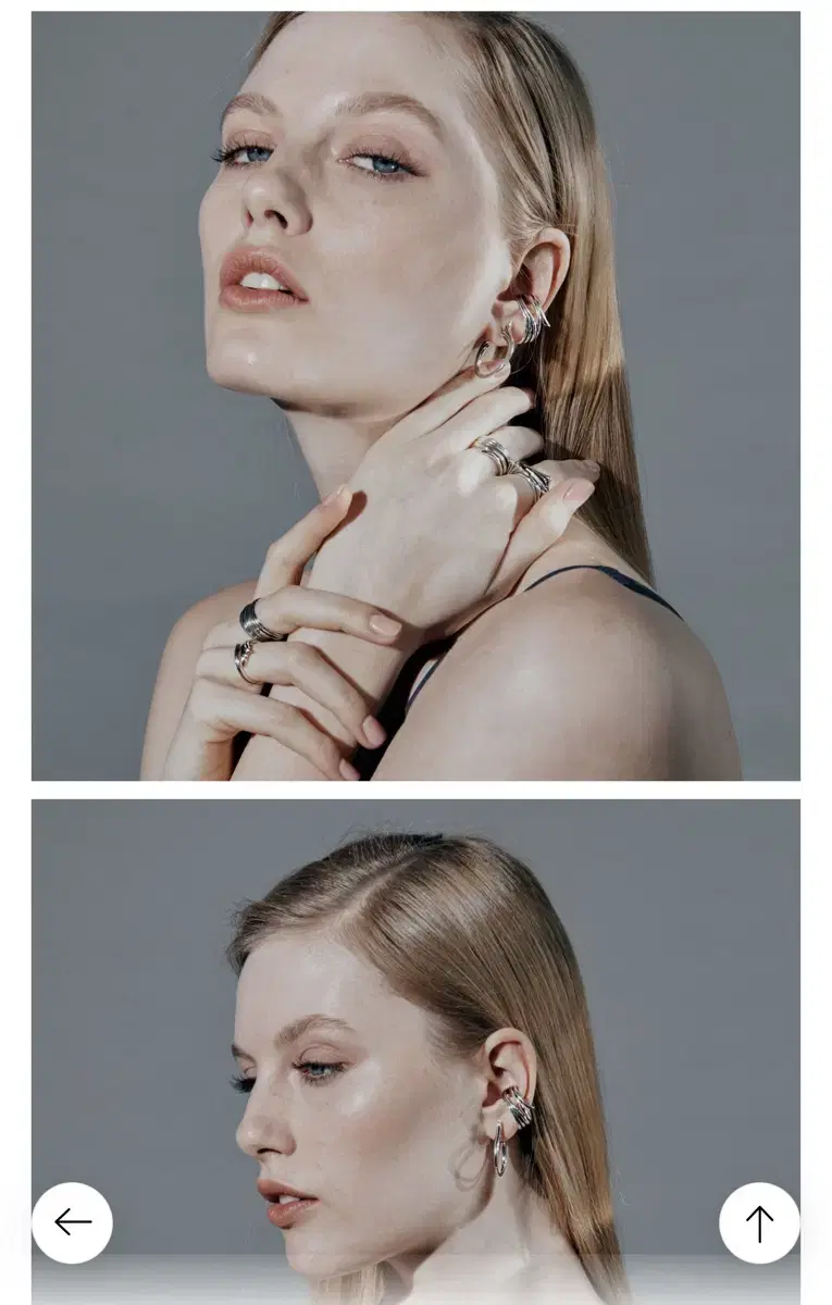 DIDIER DUBOUA Ramier Collection Han Earrings (Silver White Plating)