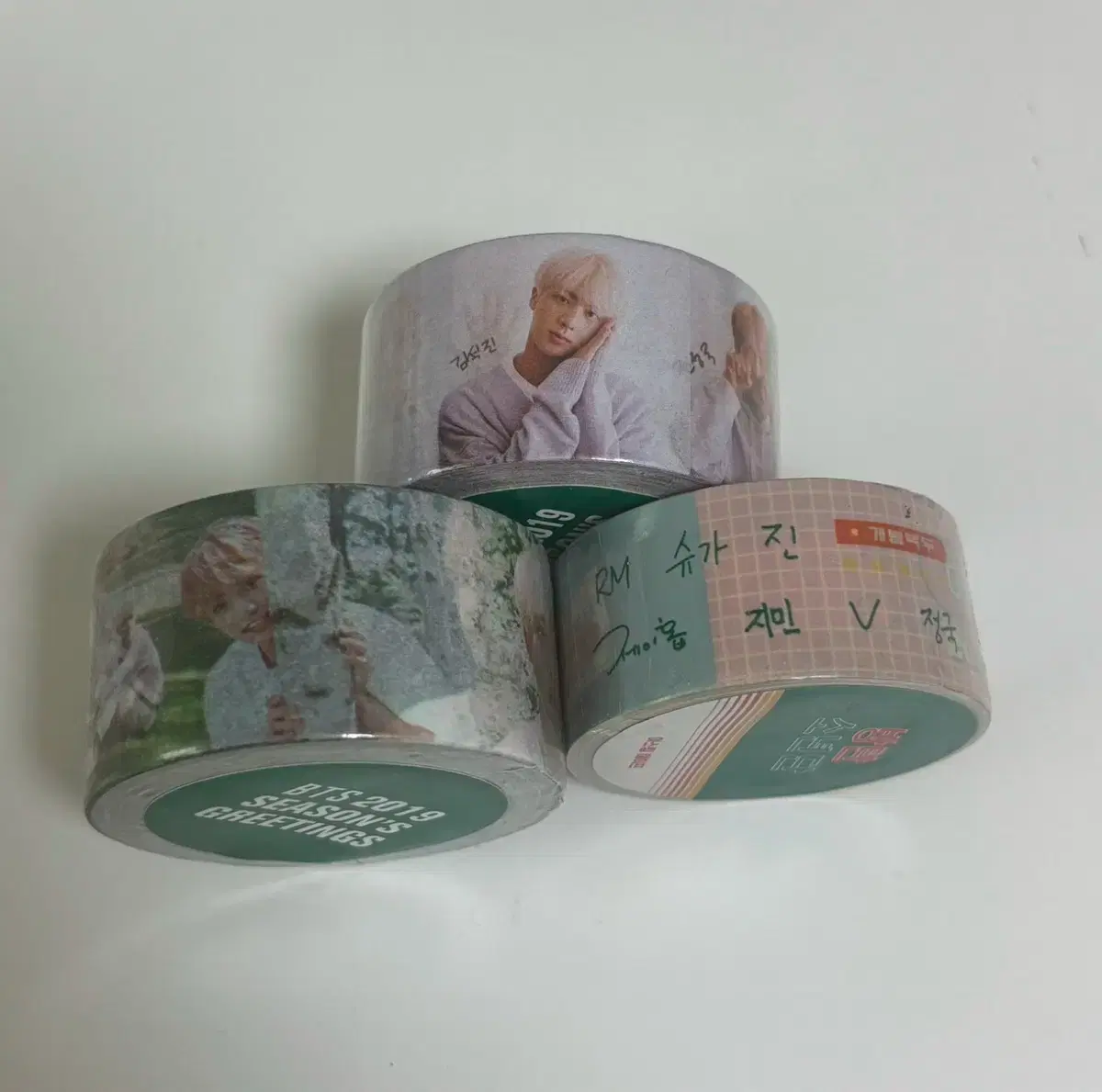 방탄 시그 마스킹테이프 포카 정국 지민 태형 석진 제이홉 남준 슈가