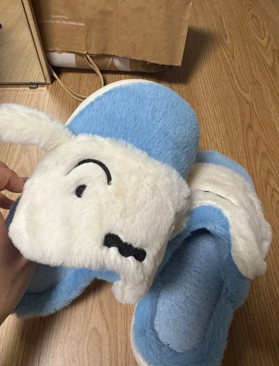 짱구 흰둥이 슬리퍼