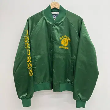 80년대~90년대 PLAISANCE INDIANS 나일론 새틴 자켓