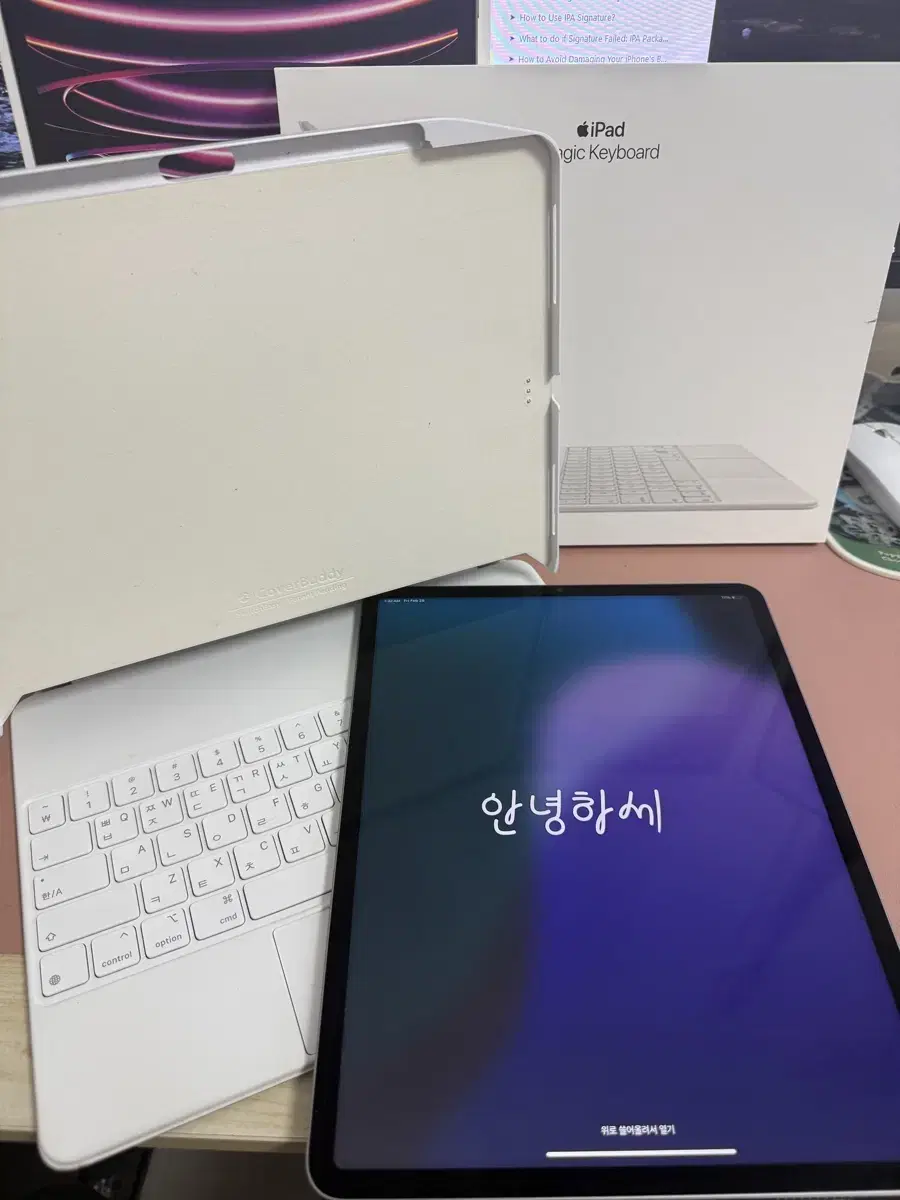 아이패드 프로 6세대 12.9 m2 128기가 와이파이+매키